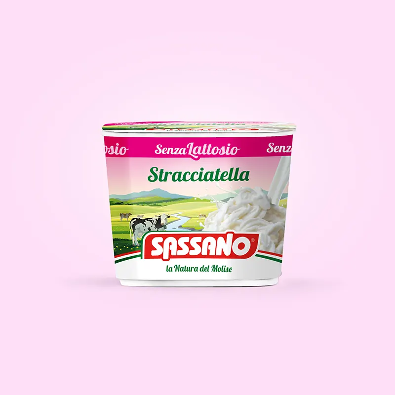 Stracciatella senza lattosio - Caseificio Sassano